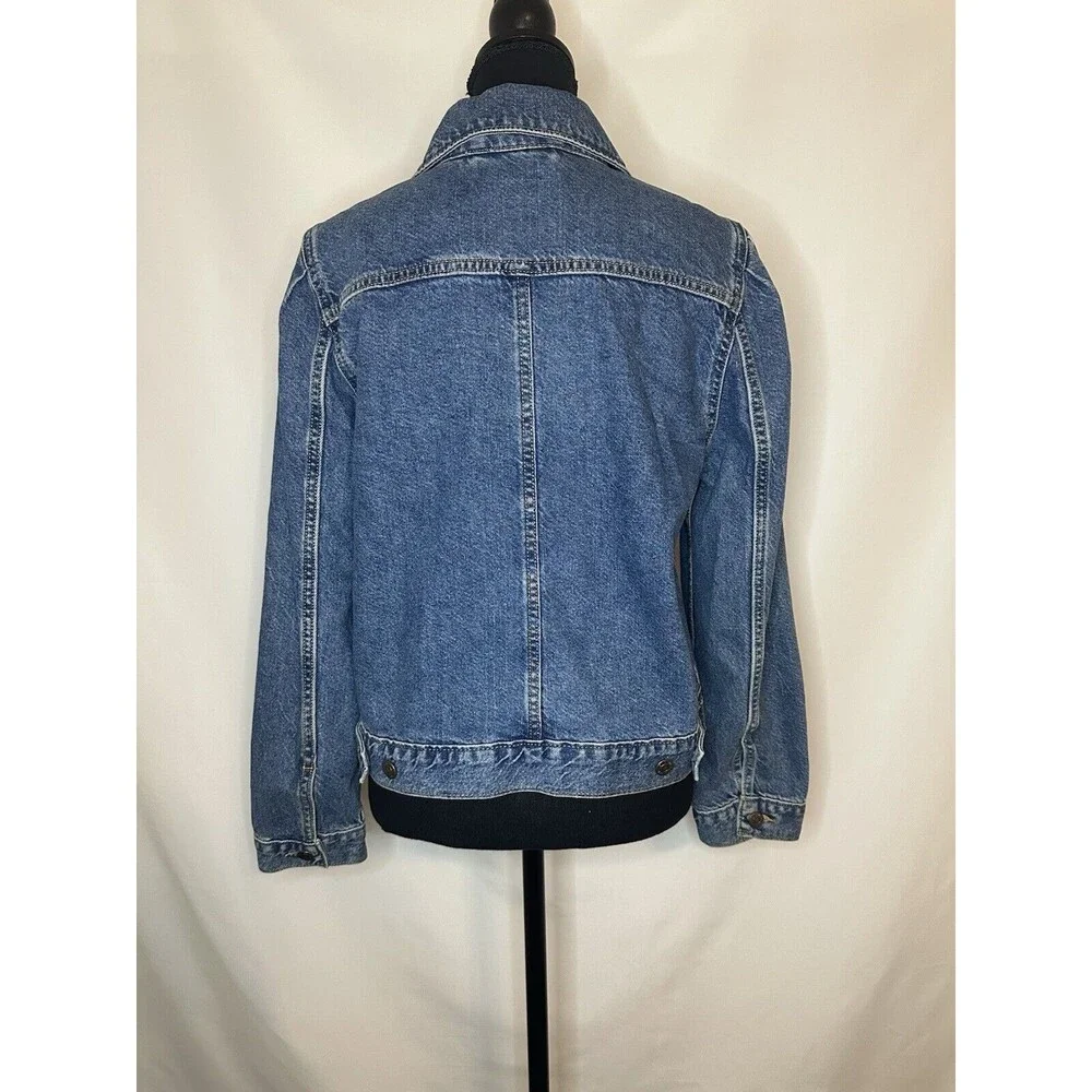 Levi's Original Puff Sleeve Jean Denim‎ Jacket Pockets Women's SMALL
